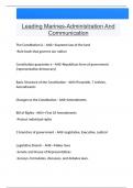 Leading Marines-Administration And Communication Questions And Answers Latest Update