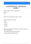 Leading Marines - Developing Leaders Questions And Answers Latest Update