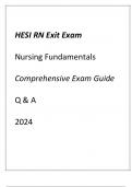 HESI RN Exit Exam (NCLEX Prep) Nursing Fundamentals Comprehensive Exam Guide 75+ Qns &