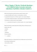 Micro Chapter 17 Review Textbook Questions - UTA 2460 Dr. Parks Correctly Answered  Questions| UpToDate | Already Graded A+