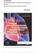 Test Bank - Clinical Manifestations and Assessment of Respiratory Disease, 9th Edition (Des Jardins, 2025),Latest Edition ||All Chapters