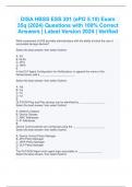 DISA HBSS ESS 301 &lpar;ePO 5&period;10&rpar; Exam 35q &lpar;2024&rpar; Questions with 100&percnt; Correct Answers &vert; Latest Version 2024 &vert; Verified
