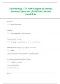 Microbiology UTA 2460 Chapter 4 Correctly  Answered Questions&vert; UpToDate &vert; Already  Graded A&plus;