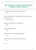 NSC 101 Exam 1 Correctly Answered Questions &vert; UpToDate &vert; Already Graded A&plus;