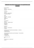 THERAPIST MULTIPLE CHOICE EXAM &sol;753 QUESTIONS AND ANSWERS