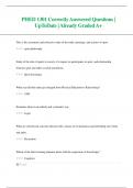 PHED 1301 Correctly Answered Questions&vert;  UpToDate &vert; Already Graded A&plus;