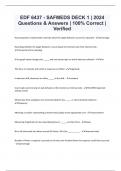 EDF 6437 - SAFMEDS DECK 1 &vert; 2024 Questions & Answers &vert; 100&percnt; Correct &vert; Verified