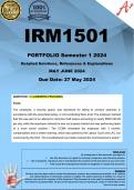 IRM1501 PORTFOLIO (COMPLETE ANSWERS) Semester 1 2024 - DUE 27 May 2024 