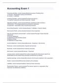 Accounting Exam 1 with perfect answers 2024