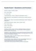 Karate Exam 1 Questions and Answers &vert; Graded A