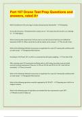 Part 107 Drone Test Prep Questions and  answers&comma; rated A&plus;&lbrack;LATEST EXAM UPDATES&rsqb;