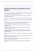 Adobe Photoshop Certification Exam Review 2024