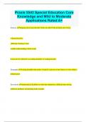 Praxis 5543 Special Education Core Knowledge and Mild to Moderate  Applications Rated A&plus;