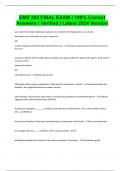 EMS 202 FINAL EXAM &vert; 100&percnt; Correct Answers &vert; Verified &vert; Latest 2024 Version