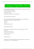 EMS 202 Midterm Exam &vert; 100&percnt; Correct Answers &vert; Verified &vert; Latest 2024 Version