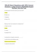 SOLAS Quiz 4 Questions with 100&percnt; Correct Answers &vert; Latest Version &lpar;2024&sol;2025&rpar; Expert Verified &vert; Ace the Test
