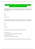 EMS 202 Quizzes &vert; 100&percnt; Correct Answers &vert; Verified &vert; Latest 2024 Version