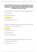 SOLAS Quiz 6 Questions with 100&percnt; Correct Answers &vert; Latest Version &lpar;2024&sol;2025&rpar; Expert Verified &vert; Ace the Test