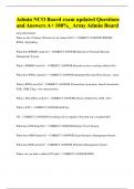 Admin NCO Board exam updated Questions and Answers A&plus; 100&percnt;&lowbar; Army Admin Board