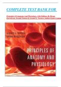 COMPLETE TEST BANK FOR     Principles Of Anatomy And Physiology, 12th Edition, By Bryan Derrickson, Gerald Tortora by Gerard J. Tortora (Author)Latest Update  