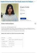 Angela Cortez Ihuman Case Study reason for Fatigue