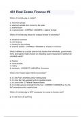 451 Real Estate Finance 
