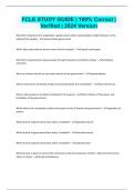 FCLE STUDY GUIDE &vert; 100&percnt; Correct &vert; Verified &vert; 2024 Version