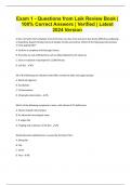 Exam 1 - Questions from Leik Review Book &vert; 100&percnt; Correct Answers &vert; Verified &vert; Latest 2024 Version