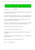 Excel Essential Training &vert; 100&percnt; Correct Answers &vert; Verified &vert; Latest 2024 Version