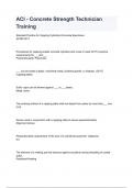 ACI - Concrete Strength Technician Training