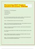 Pharmacology EDGT Chapter 4&colon;  Questions and answers&period; VERIFIED&sol;&lbrack;LATEST EXAM UPDATES&rsqb;