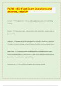 PLTW - IED Final Exam Questions and  answers&comma; rated A&plus;&lbrack;LATEST EXAM UPDATES&rsqb;