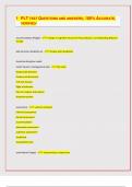 PLT TEST QUESTIONS AND ANSWERS&comma; 100&percnt; ACCURATE&comma; VERIFIED&sol;&lbrack;LATEST EXAM UPDATES&rsqb;