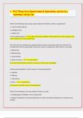 PLT PRACTICE QUESTIONS & ANSWERS&comma; RATED A&plus;&sol; VERIFIED&sol; RATED A&plus;