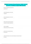 FISDAP Entrance Exam Review &vert; 100&percnt; Correct Answers &vert; Verified &vert; Latest 2024 Version
