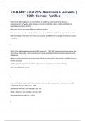 FINA 6402 Final 2024 Questions & Answers &vert; 100&percnt; Correct &vert; Verified
