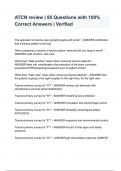 ATCN review &lowbar; 85 Questions with 100&percnt; Correct Answers &lowbar; Verified&period;