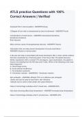 ATLS practice Questions with 100&percnt; Correct Answers &lowbar; Verified
