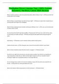 Firefighter Driver License Test &vert; 100&percnt; Correct Answers &vert; Verified &vert; Latest 2024 Version