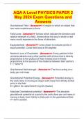 AQA A Level PHYSICS PAPER 2 May 2024 Exam Questions and Answers