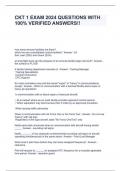 CKT 1 EXAM 2024 QUESTIONS WITH 100&percnt; VERIFIED ANSWERS&excl;&excl;