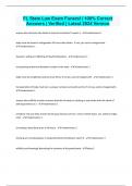 FL State Law Exam Funeral &vert; 100&percnt; Correct Answers &vert; Verified &vert; Latest 2024 Version