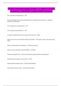 Fortis Pharmacology Exam 3 &vert; 100&percnt; Correct Answers &vert; Verified &vert; Latest 2024 Version