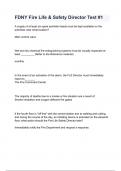 FDNY Fire Life & Safety Director Test &num;1