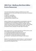 HESI Final - MedSurg &lpar;Red Book &Misc Evolve Resources&rpar;