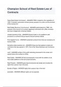 Champion School of Real Estate-Law of Contracts &lpar;1&rpar;