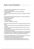 Exam 1 Law of Contracts&period;