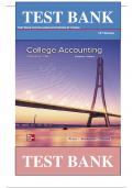 Test Bank For College Accounting Chapters 1-30 16th Edition David Haddock, John Price, Michael Farina ISBN: 9781260247909|| Complete Guide A+