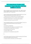 ATI Comprehensive Predictor KEY  Compulsory Exam Questions And 100%  CORRECT Answers