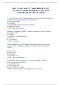 MSN 570 ADVANCED PATHOPHYSIOLOGY EXAM QUESTIONS AND ANSWERS|ALREADY GRADED A+
